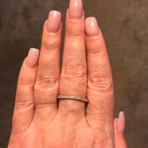 Ring CZ eternity band. Size 10